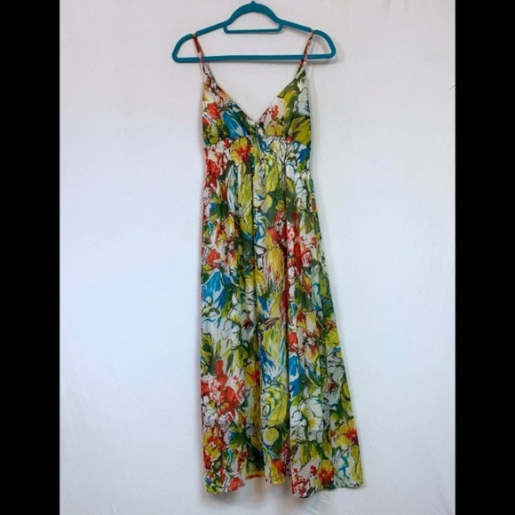 She's Cool Dresses & Skirts - She’s Cool Tropical Floral v-neck Maxi Dress